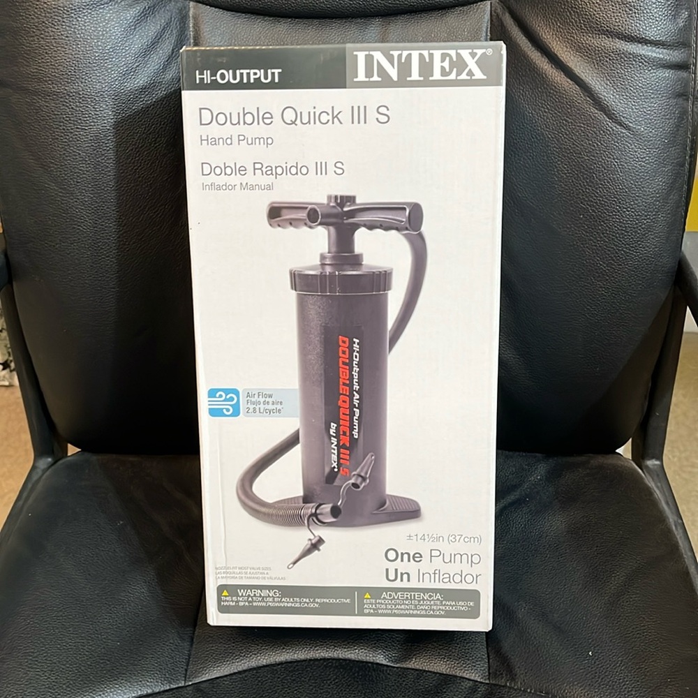 NEW Intex Double Quick III S Hand Pump – High Output Inflator